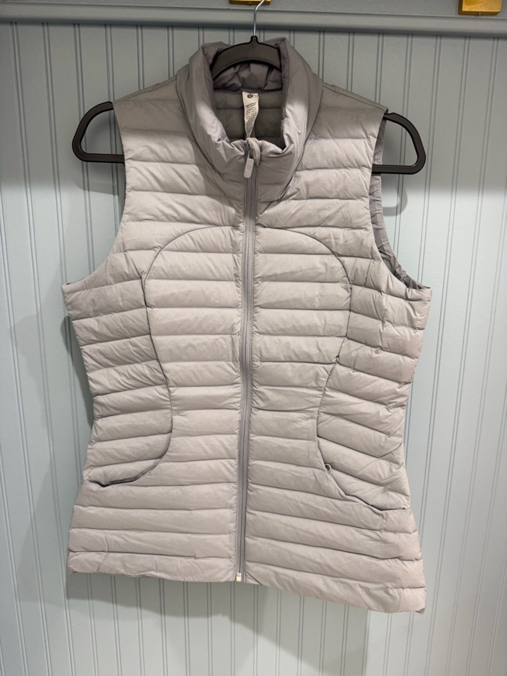 lululemon athletica Light Gray Quilted Puffer Vest